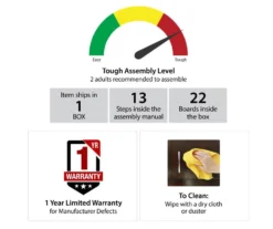 Flaxton Graphite Gray Electric Corner Fireplace Console -Furniture Specialty Shop 810538183 6