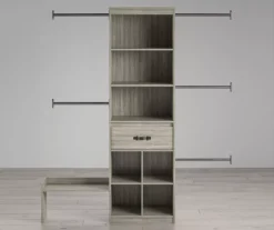 Nova Grow With Me Gray Oak Adjustable Closet Organizer 10 Nova Grow With Me Gray Oak Adjustable Closet Organizer -Furniture Specialty Shop 810538199 3