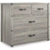 Nova Gray Oak 4-Drawer Storage Dresser -Furniture Specialty Shop 810538201 4