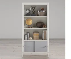 Monarch Hill Poppy Gray & White Bookcase -Furniture Specialty Shop 810538207 2