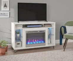 48" Intrepid White Electric Fireplace Console -Furniture Specialty Shop 810538247 1