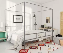 Marion Dark Gray Metal King Canopy Bed -Furniture Specialty Shop 810538378 1