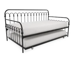 Bright Pop Black Metal Twin Daybed & Trundle 12 Bright Pop Black Metal Twin Daybed & Trundle -Furniture Specialty Shop 810538400 5