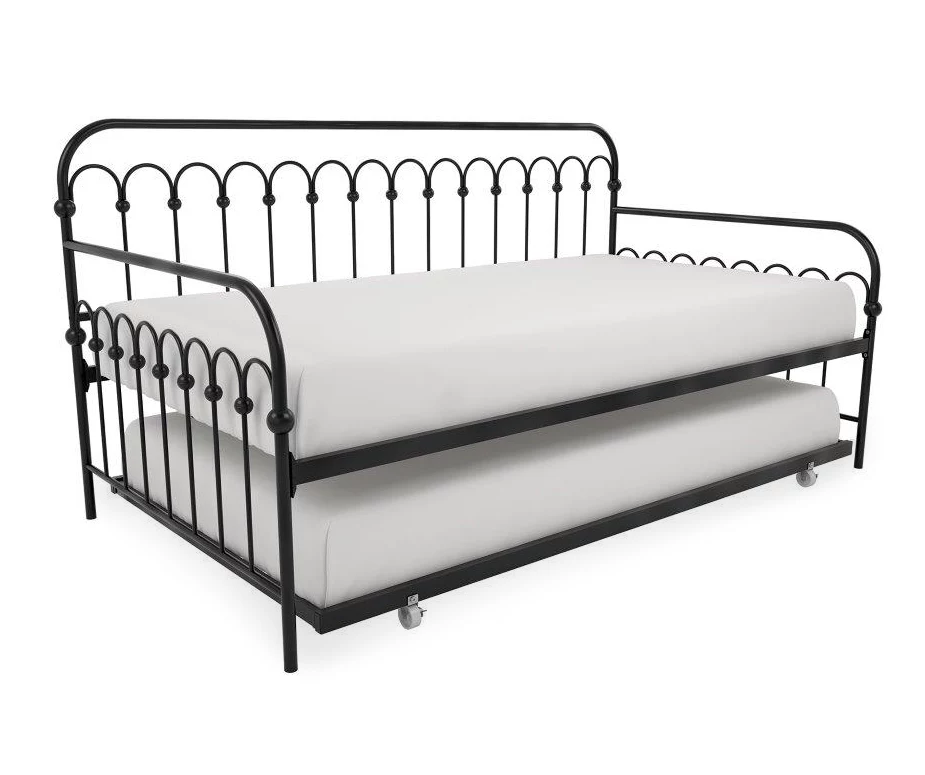 Bright Pop Black Metal Twin Daybed & Trundle 7 Bright Pop Black Metal Twin Daybed & Trundle - Image 5
