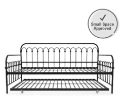 Bright Pop Black Metal Twin Daybed & Trundle 13 Bright Pop Black Metal Twin Daybed & Trundle -Furniture Specialty Shop 810538400 6