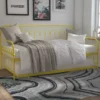 Bright Pop Yellow Metal Twin Daybed & Trundle 2 Bright Pop Yellow Metal Twin Daybed & Trundle -Furniture Specialty Shop 810538408 1