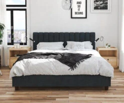 Novogratz Brittany Upholstered Linen Queen Bed -Furniture Specialty Shop 810538411 2