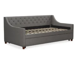 Her Majesty Gray Linen Daybed & Trundle -Furniture Specialty Shop 810538419 6