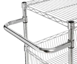 Chrome 3-Shelf Storage Cart -Furniture Specialty Shop 810539919 4