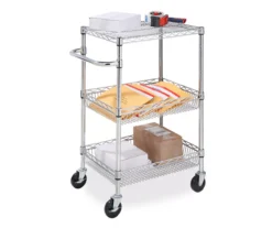 Chrome 3-Shelf Storage Cart -Furniture Specialty Shop 810539919 8