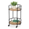 Rolling 2-Tier Side Table -Furniture Specialty Shop 810539921 1