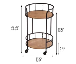 Rolling 2-Tier Side Table 11 Rolling 2-Tier Side Table -Furniture Specialty Shop 810539921 5