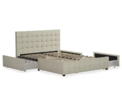 CosmoLiving Elizabeth Velvet Storage Bed -Furniture Specialty Shop 810540949 4