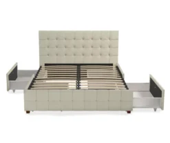 CosmoLiving Elizabeth Velvet Storage Bed -Furniture Specialty Shop 810540949 6