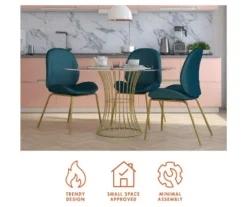 CosmoLiving Astor Velvet Dining Chair -Furniture Specialty Shop 810540999 5