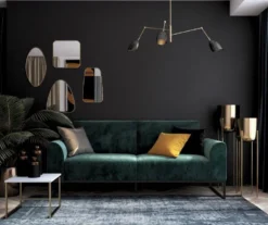 CosmoLiving Adley Teal Velvet Coil Convertible Sleeper Futon -Furniture Specialty Shop 810541038 3