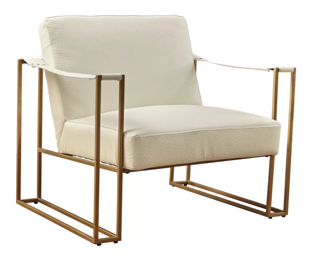 Kleemore Ostrich Embossed Leather Accent Chair 3 Kleemore Ostrich Embossed Leather Accent Chair