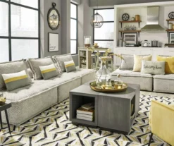 Bales Checkered Taupe Upholstered Accent Chair -Furniture Specialty Shop 810542299 6