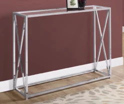 Monarch Glass & Metal Accent Table -Furniture Specialty Shop 810542386 1