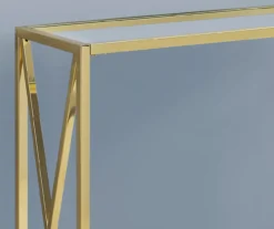 Monarch Glass & Metal Accent Table -Furniture Specialty Shop 810542389 3