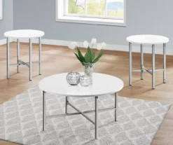 Monarch Round 3-Piece Occasional Table Set -Furniture Specialty Shop 810542402 1