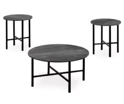 Monarch Round 3-Piece Occasional Table Set -Furniture Specialty Shop 810542423 2