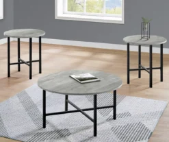 Monarch Round 3-Piece Occasional Table Set -Furniture Specialty Shop 810542425 1