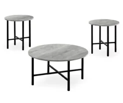 Monarch Round 3-Piece Occasional Table Set -Furniture Specialty Shop 810542425 2