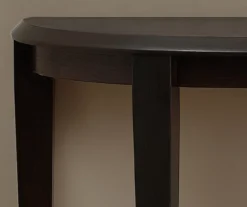 Espresso 2-Tier Half Moon Console Table 8 Espresso 2-Tier Half Moon Console Table -Furniture Specialty Shop 810542435 3