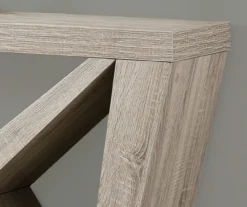 Dark Taupe Asymmetrical Console Table -Furniture Specialty Shop 810542441 3