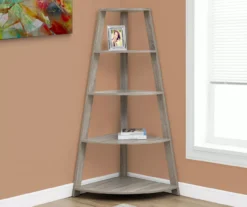 Monarch 4-Shelf Etagere Corner Bookcase 23 Monarch 4-Shelf Etagere Corner Bookcase -Furniture Specialty Shop 810542452 1