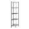 Copper Metal 4-Shelf Etagere Corner Bookcase -Furniture Specialty Shop 810542455 2