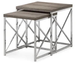 Monarch 2-Piece Nesting Accent Table Set 39 Monarch 2-Piece Nesting Accent Table Set -Furniture Specialty Shop 810542485 2