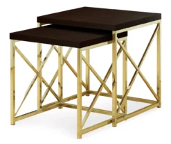 Monarch 2-Piece Nesting Accent Table Set 33 Monarch 2-Piece Nesting Accent Table Set -Furniture Specialty Shop 810542486 2