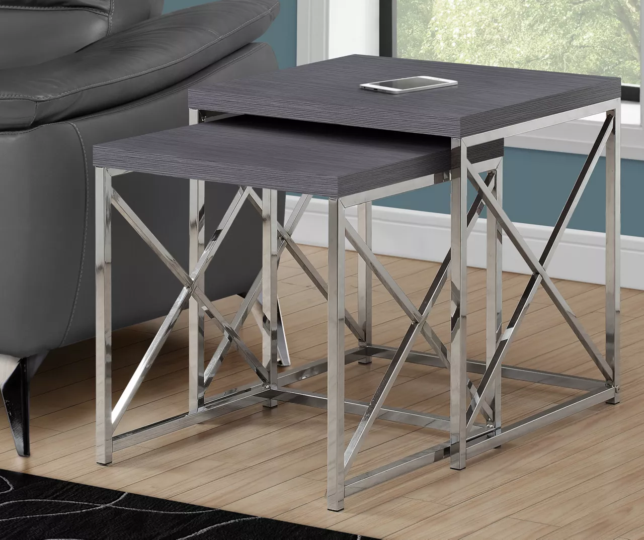 Monarch 2-Piece Nesting Accent Table Set 3 Monarch 2-Piece Nesting Accent Table Set