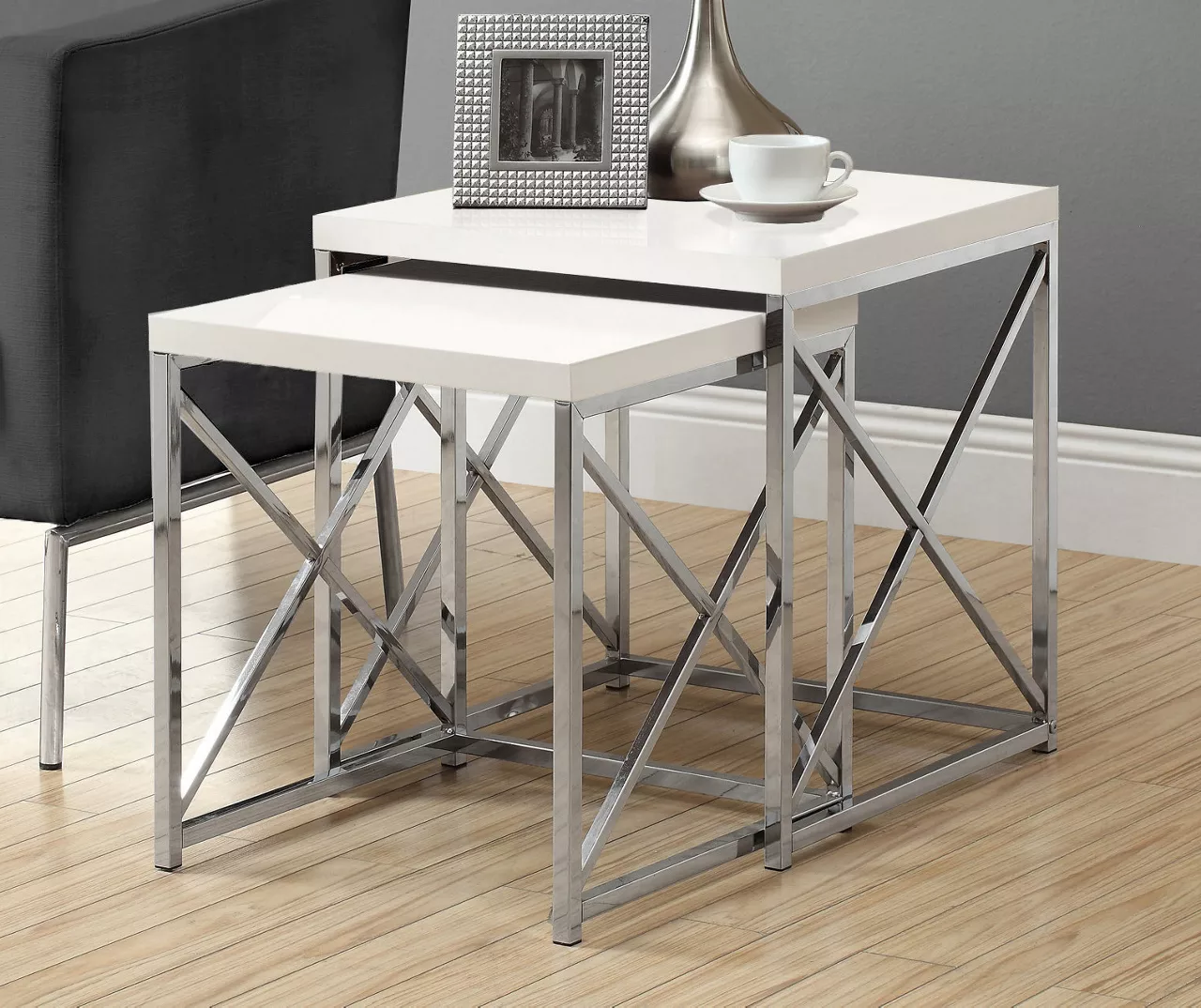 Monarch 2-Piece Nesting Accent Table Set 4 Monarch 2-Piece Nesting Accent Table Set - Image 2