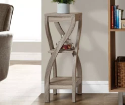 Monarch 3-Tier Twisted Leg Side Table 23 Monarch 3-Tier Twisted Leg Side Table -Furniture Specialty Shop 810542508 1