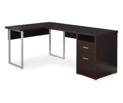 Monarch Metal 2-Drawer L-Shaped Computer Desk 25 Monarch Metal 2-Drawer L-Shaped Computer Desk -Furniture Specialty Shop 810542511 2