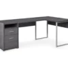 Monarch Metal 2-Drawer L-Shaped Computer Desk -Furniture Specialty Shop 810542512 2