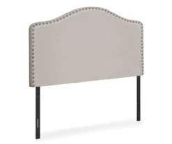 Monarch Linen Nailhead Trim Headboard -Furniture Specialty Shop 810542522 2