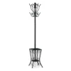 Black Metal 8-Hook Coat Rack With Umbrella Holder -Furniture Specialty Shop 810542531 2