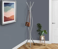 Monarch 3-Hook Wave Shaped Contemporary Coat Rack 20 Monarch 3-Hook Wave Shaped Contemporary Coat Rack -Furniture Specialty Shop 810542533 1