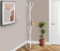 Monarch 3-Hook Wave Shaped Contemporary Coat Rack