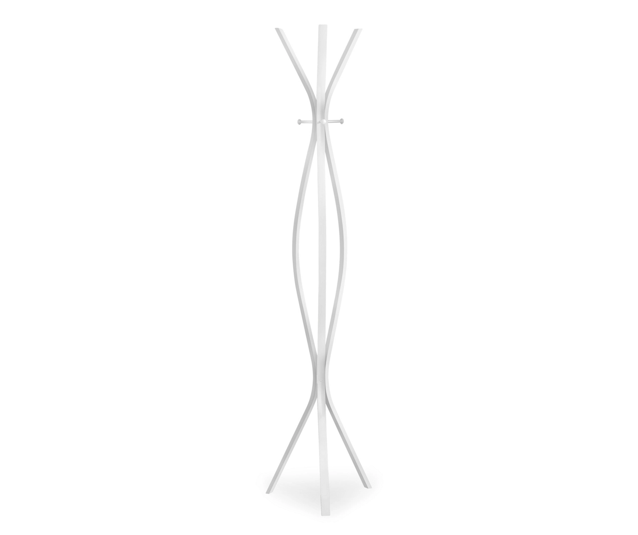 Monarch 3-Hook Wave Shaped Contemporary Coat Rack 7 Monarch 3-Hook Wave Shaped Contemporary Coat Rack - Image 5