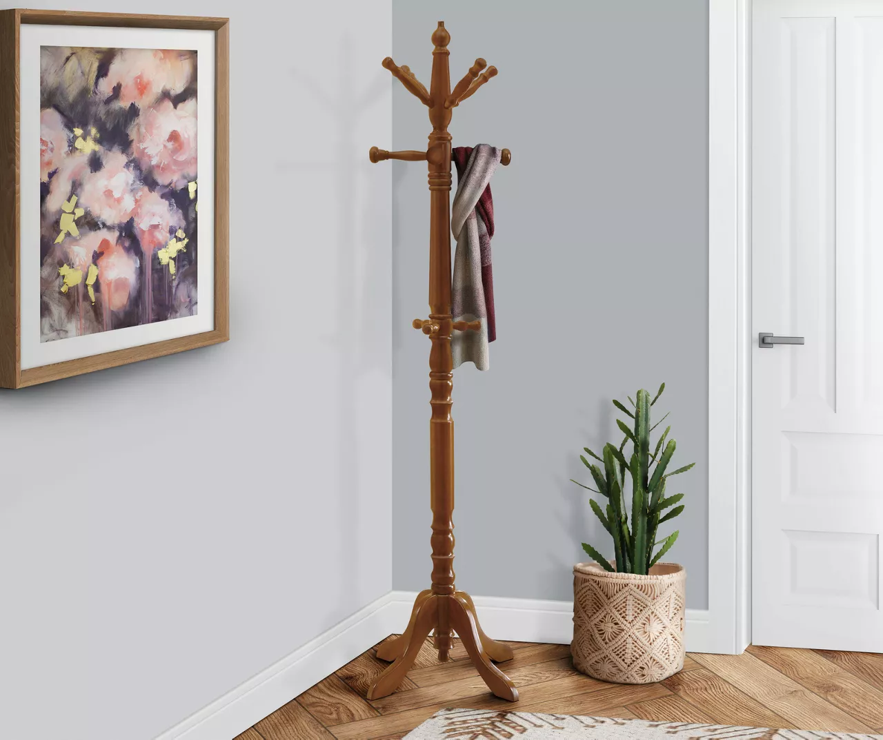 Monarch Turned Post 11-Hook Coat Rack 4 Monarch Turned Post 11-Hook Coat Rack - Image 2