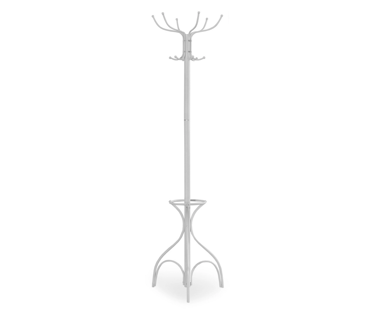 Monarch Metal 12-Hook Coat Rack With Umbrella Holder 6 Monarch Metal 12-Hook Coat Rack With Umbrella Holder - Image 4