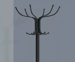 Monarch Metal 12-Hook Coat Rack With Umbrella Holder 24 Monarch Metal 12-Hook Coat Rack With Umbrella Holder -Furniture Specialty Shop 810542540 3