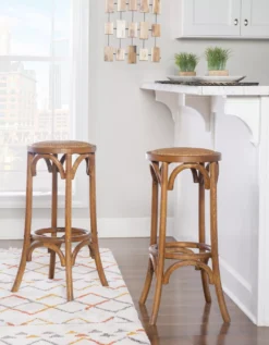 Franklin 30" Backless Woven Ratten Bar Stool -Furniture Specialty Shop 810543046 2