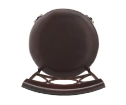 Memphis Black Metal & Brown Faux Leather Circle Back Counter Stool -Furniture Specialty Shop 810543053 A4 6