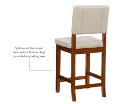 Jackson Cream Upholstered Wood Counter Stool -Furniture Specialty Shop 810543082 2 10